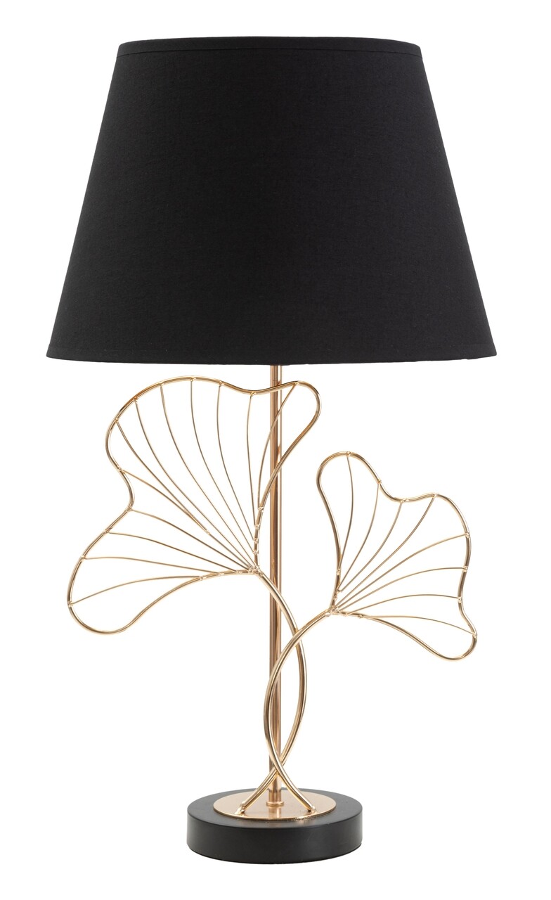 Lampa de masa Leaves, Mauro Ferretti,  1 x E27, 40W, Ø 30x60 cm, negru/auriu - imagine 6
